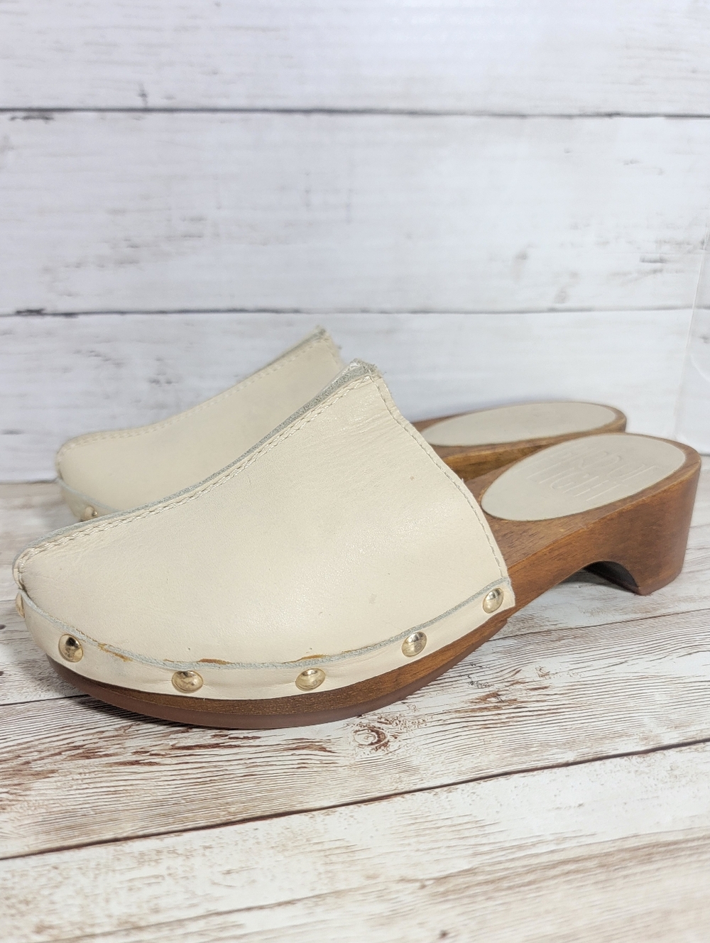 Bird Of Flight Anthropologie Sherpa Mined Leather Mules US W 6